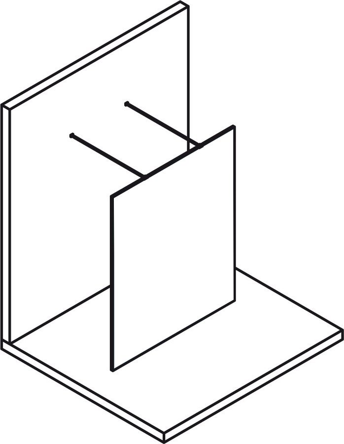 Polysan MODULAR SHOWER jednodílná stěna WALK-IN - MS4-ATYP80