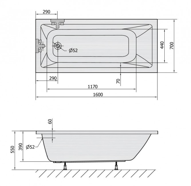 Polysan NOEMI 170x70 vana - II.jakost - 71708