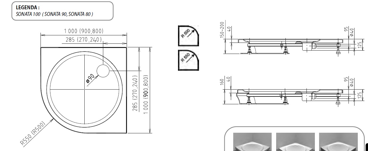 Polysan SONATA R50 90x90 - II.jakost - 57111