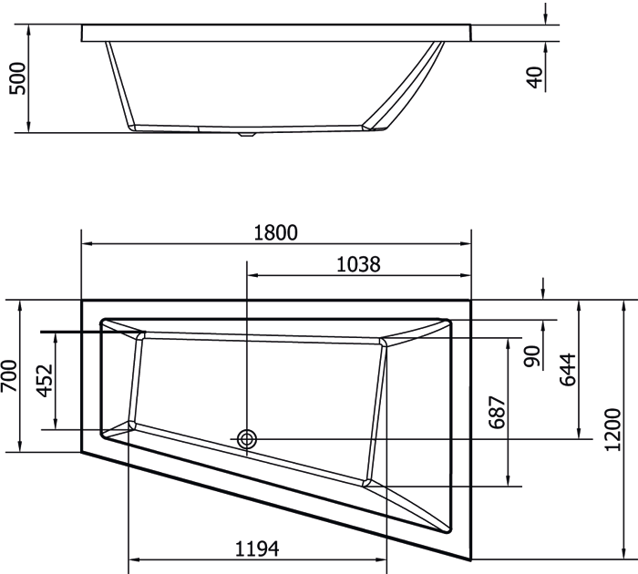Polysan TRIANGL R 180 x 120 cm - II.jakost - 20611
