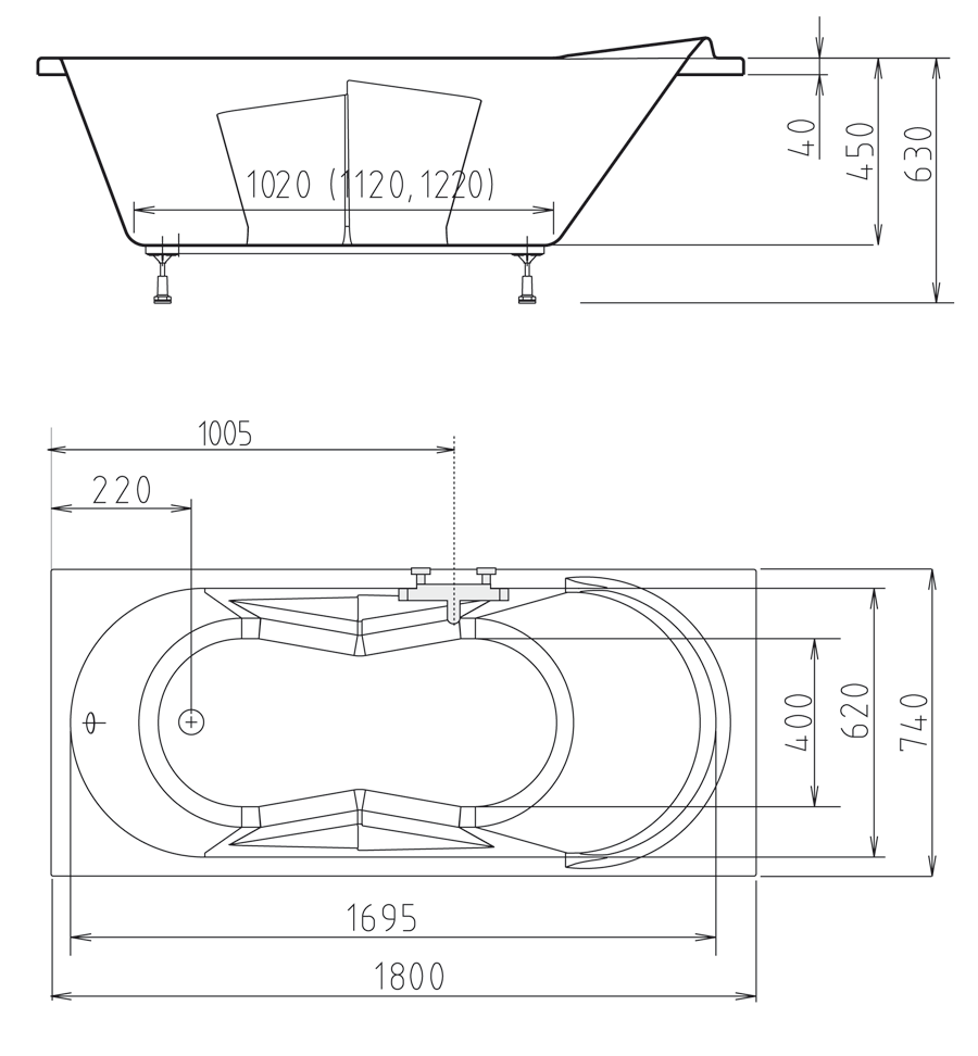 Polysan ADRIANA 180x74 vana - II.jakost - 48111