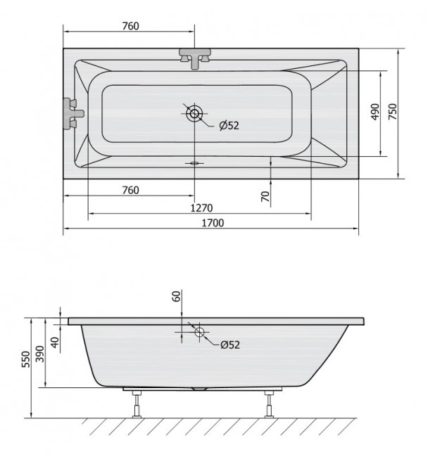 Polysan MIMOA 170x75 cm, II.jakost - 71709