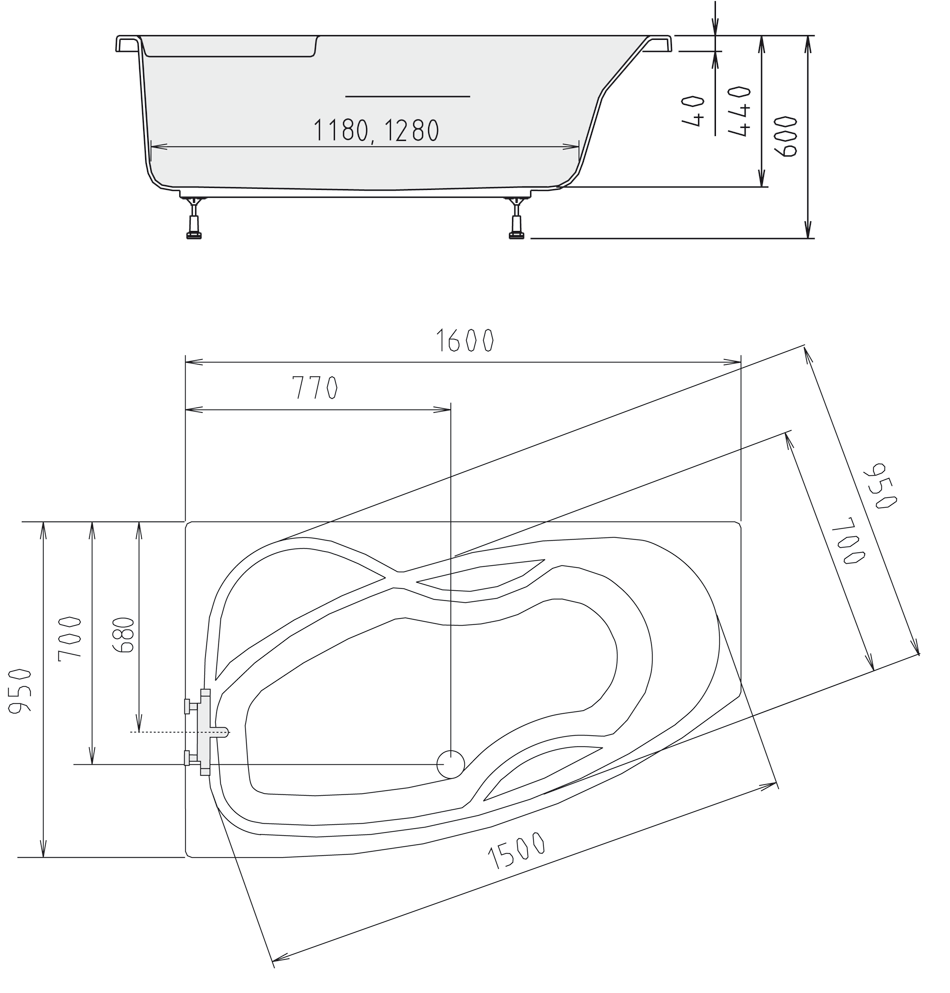 Polysan MAMBA L 160 x 95 cm II.jakost - 27111