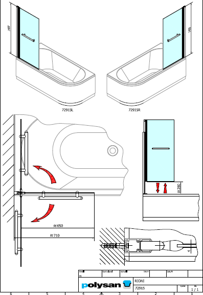 Polysan RIONI pneumatická zástěna, showroom - 72915