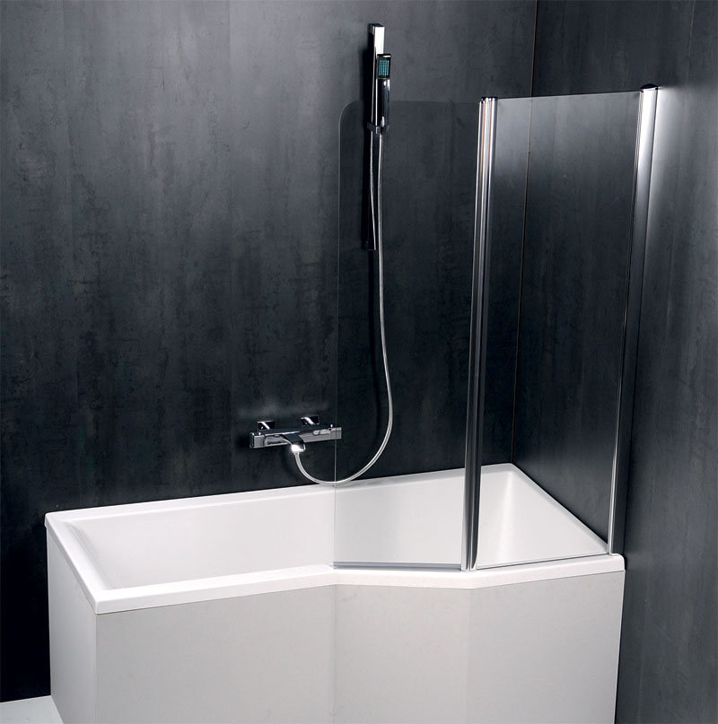 Polysan PALOMA BS-90 zástěna s otočným profilem a pevnou stěnou, showroom - BS-90