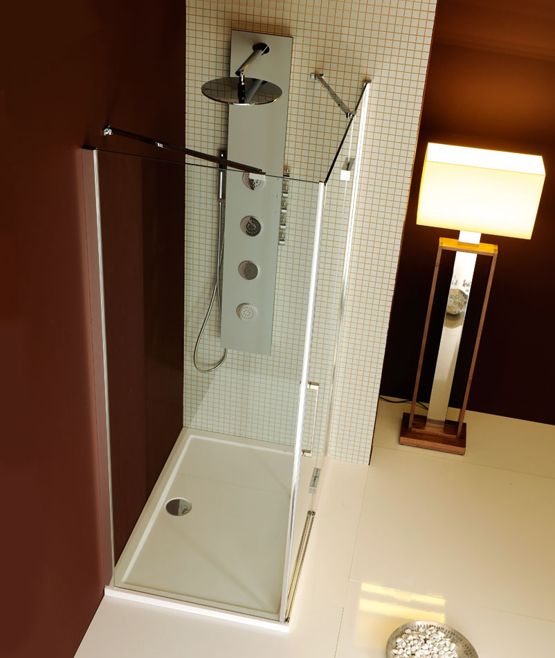 Polysan 5SIDE ROUND 250 mm, sprchový panel, bílá, showroom - 80217