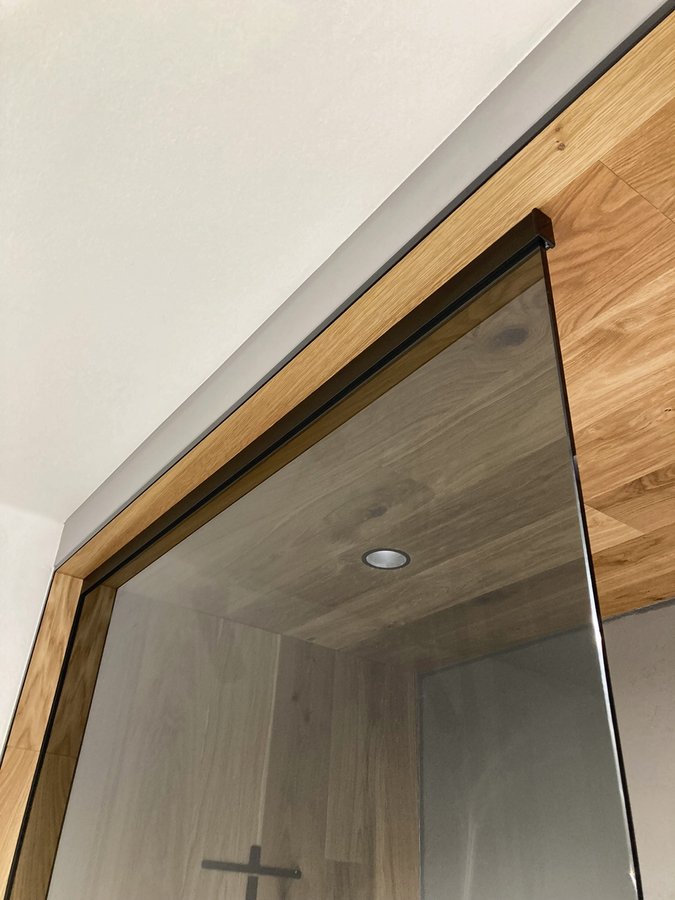 Polysan ARCHITEX LINE kalené sklo, L 700 - 999 mm, H 1800-2600 mm, šedé - ALS7010