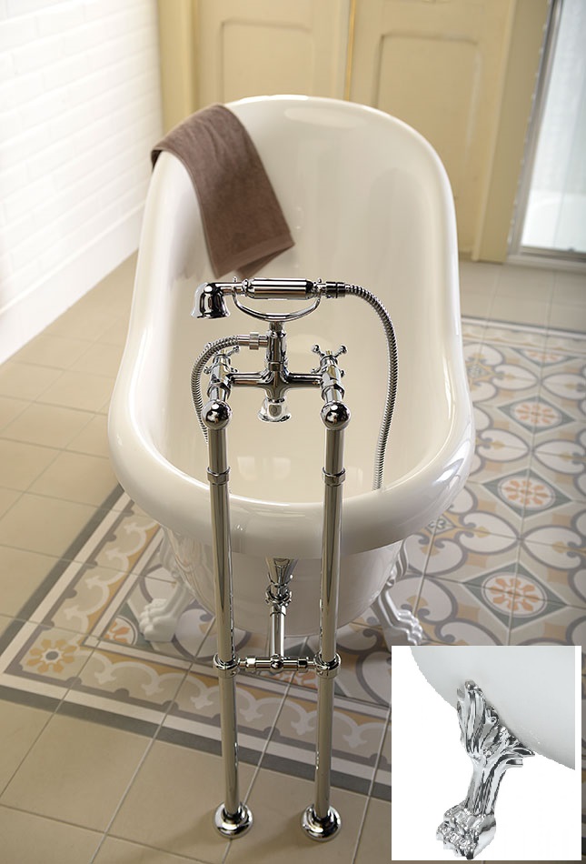  Polysan RETRO 147x69,5x67,5cm volně stojící vana - 85316