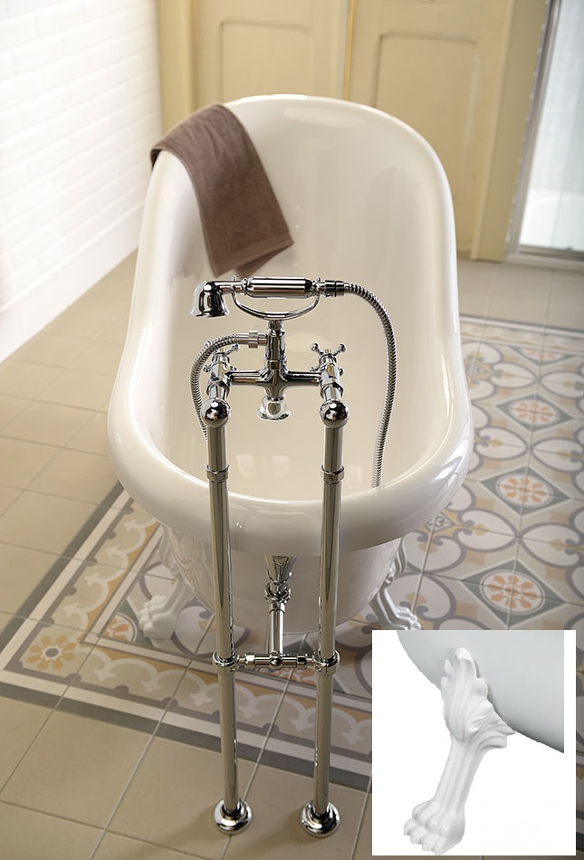  Polysan RETRO 147x69,5x67,5cm volně stojící vana - 85336