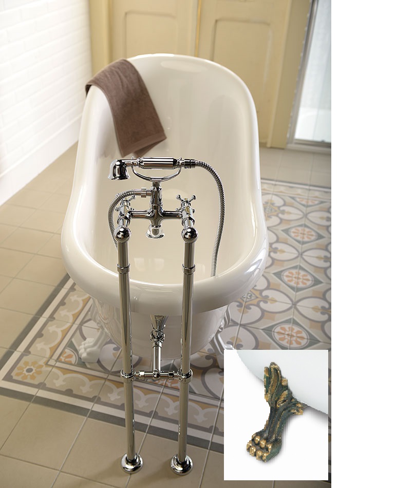  Polysan RETRO 147x69,5x67,5cm volně stojící vana - 85356