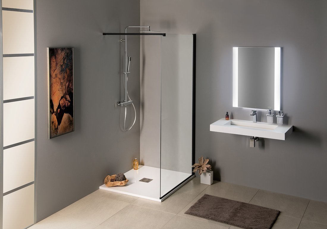 Polysan MODULAR SHOWER jednodílná zástěna pevná k instalaci na zeď - MS1-ATYP90