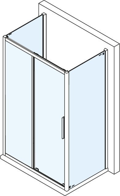 Polysan EASY LINE třístěnný sprchový kout 1300x700mm - EL1315EL3115EL3115