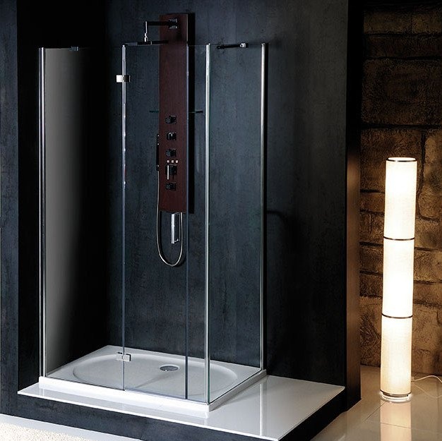 Polysan VITRA LINE 1600x800, obdélníková zástěna s pevným rohem, levá - BN7715L