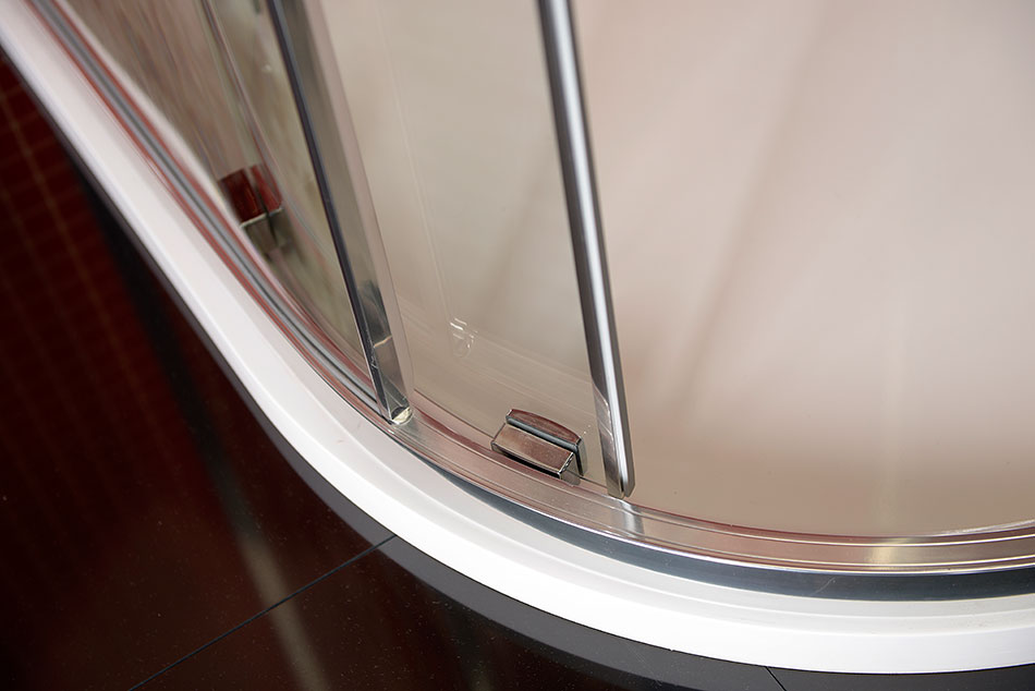 Polysan LUCIS LINE 1000x1000, půlkruhová sprchová zástěna - DL3715