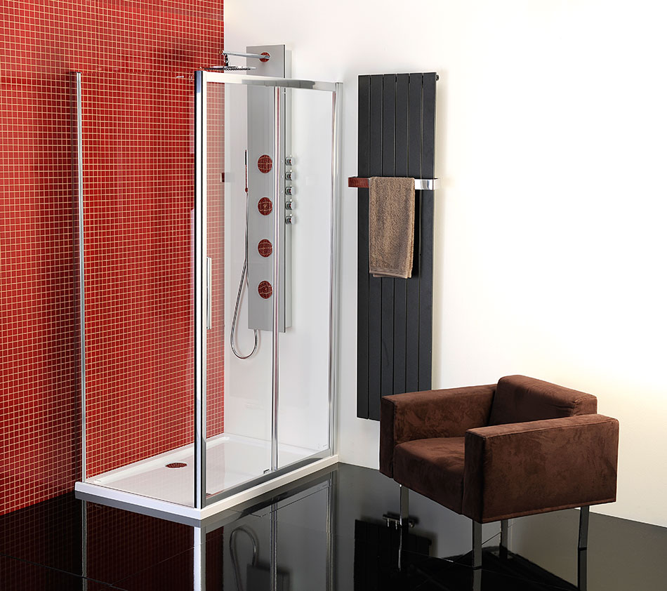 Polysan LUCIS LINE 1100, obdélníková sprchová zástěna posuvné dveře- DL1115