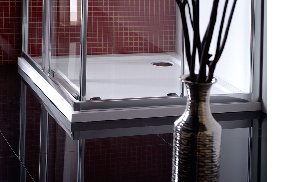 Polysan LUCIS LINE 900, čtvercová sprchová zástěna skládací dveře- DL2815