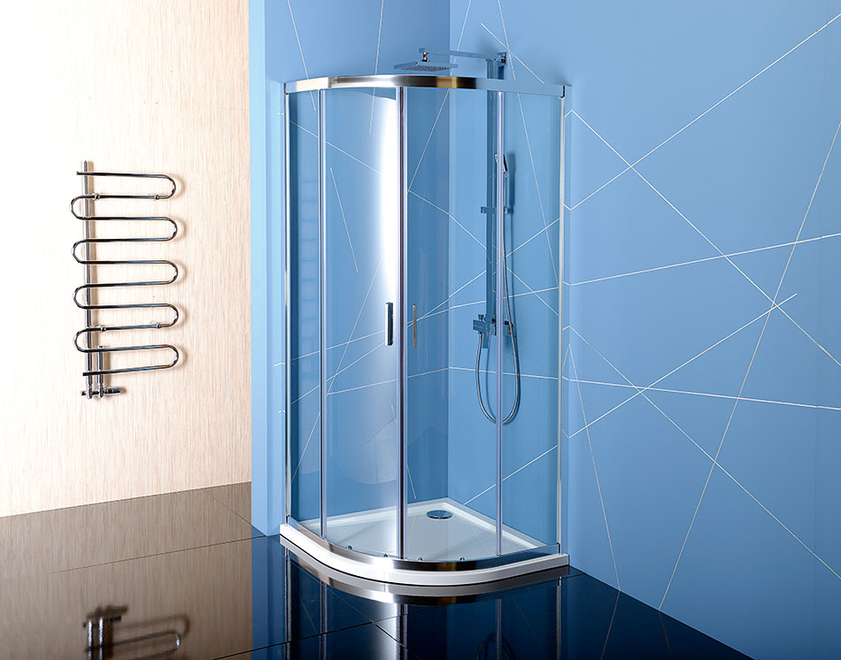 Polysan EASY LINE 900x900, čtvrtkruhová sprchová zástěna R55 - EL2615