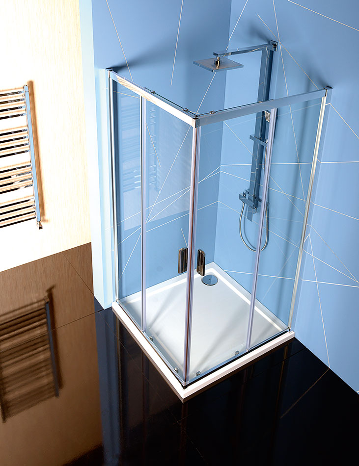 Polysan EASY LINE 900x800, čtvercová sprchová zástěna - EL5315
