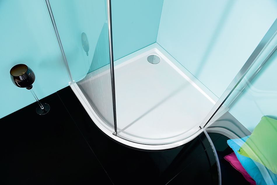 Polysan ZOOM LINE 900x900, čtvrtkruhová sprchová zástěna pravá - ZL2615R