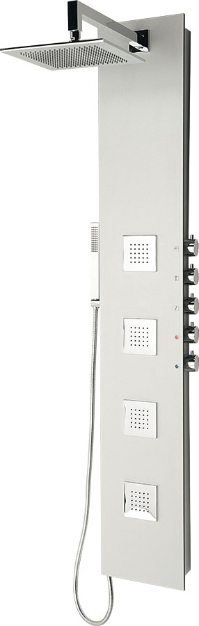 Polysan 5SIDE SQUARE 250 mm, sprchový panel, bílá - 80216