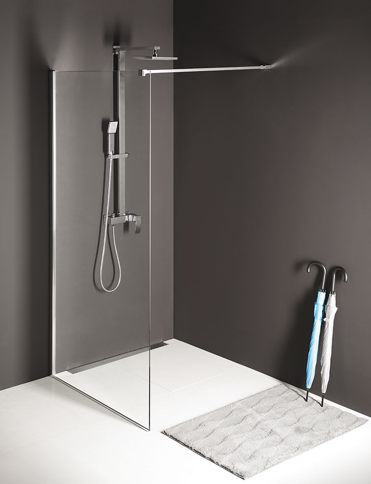 Polysan MODULAR SHOWER 1500 jednodílná pevná zástěna k instalaci na zeď -MS1-150