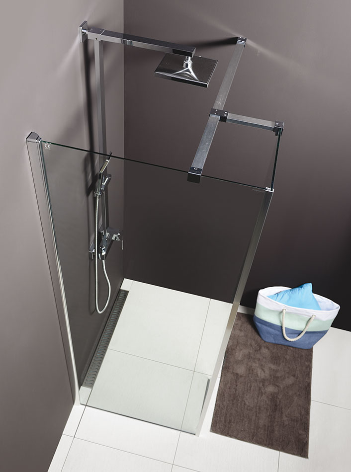 Polysan MODULAR SHOWER 800 pevný panel k instalaci MS2 levý - MS2B-80L