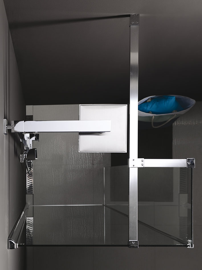 Polysan MODULAR SHOWER 800 pevný panel k instalaci MS2 levý - MS2B-80L