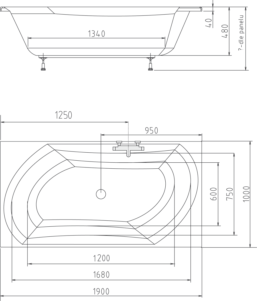 Polysan SALSA 190x100 vana - 44119