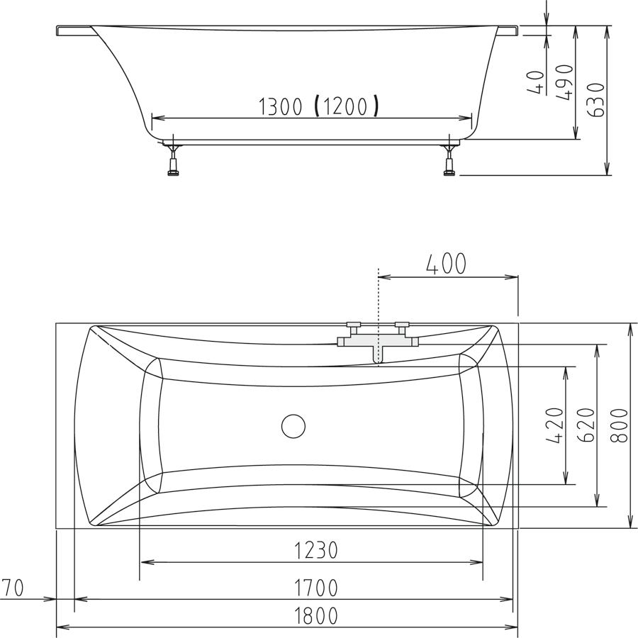 Polysan ALIA 180x80 vana - 34119