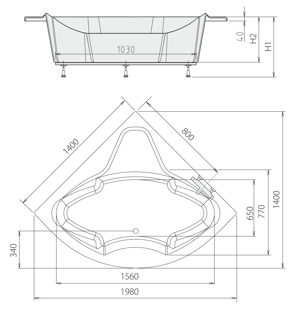 Polysan SIMONA 140X140 vana - 96111