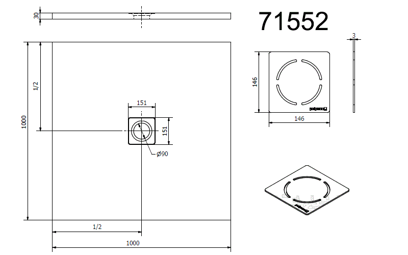 Polysan FLEXIA 100x100 - 71552