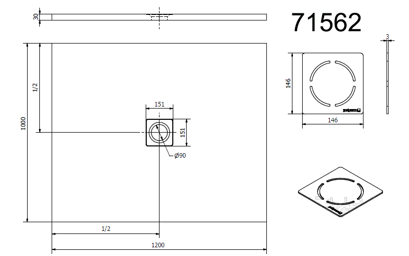 Polysan FLEXIA 120x100 - 71563