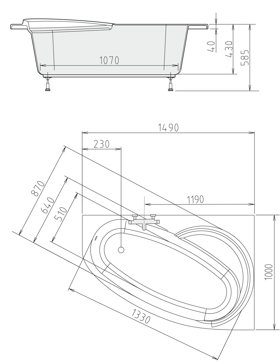 Polysan NAOS R 150 x 100 cm - 19111