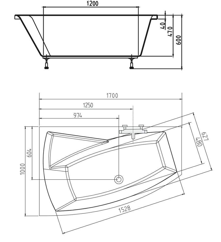 Polysan EVIA L 170 x 100 cm - 21611