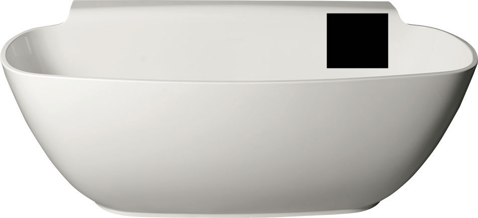  Polysan NIGRA 158x80 volně stojící vana, černá - 72975