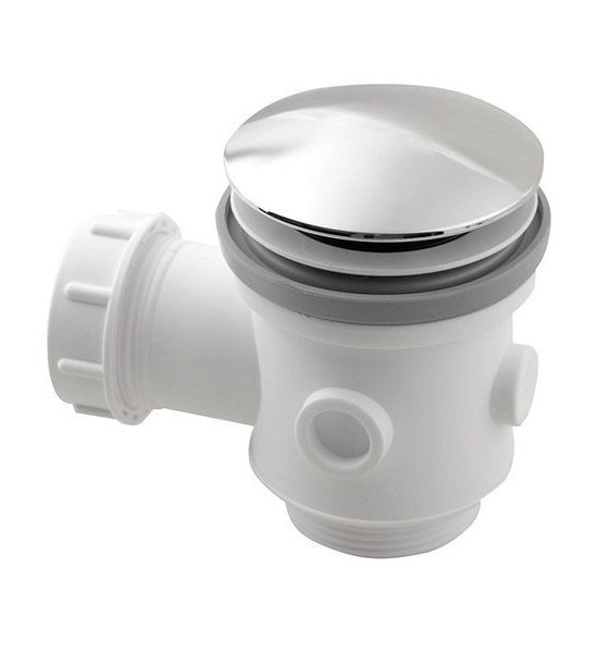 Vanová výpusť 1´1/2, Click Clack, pro vany bez přepadu, chrom - 71704