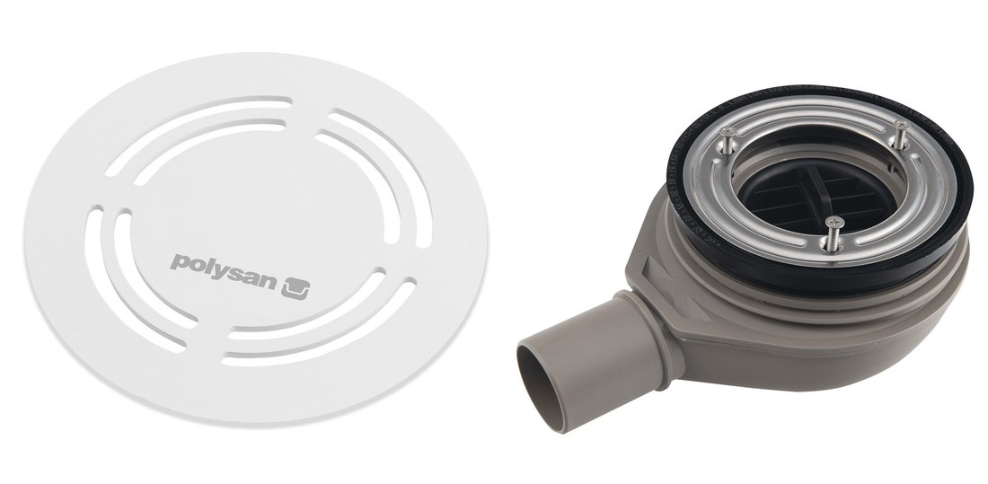 FLEXIA GEBERIT vaničkový sifon, průměr 90mm, DN40, kruhová krytka bílá