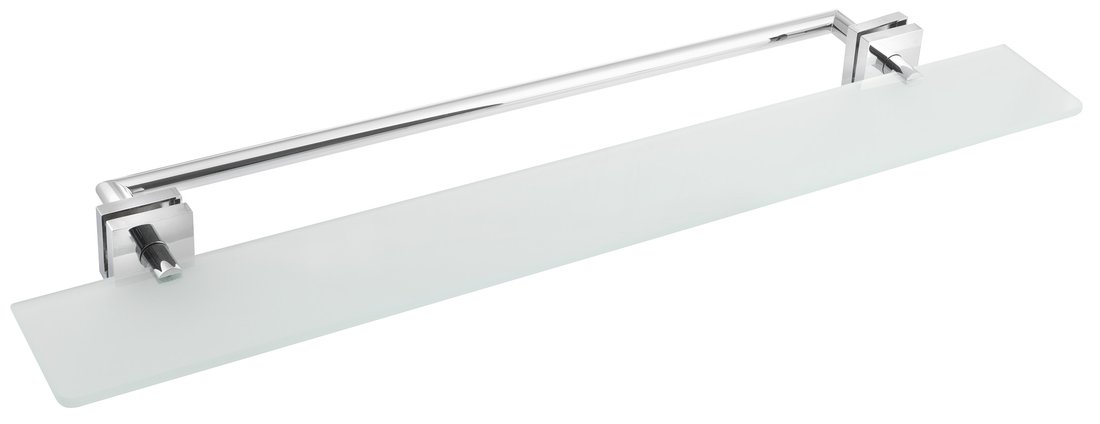 X-SQUARE police s držákem osušky na skleněnou zástěnu, chrom - XQ458