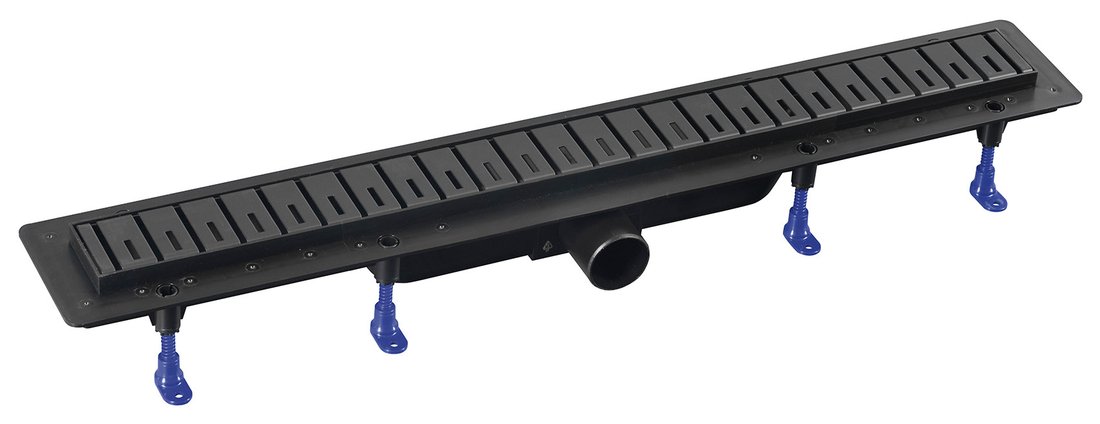 Polysan KLAVER BLACK 910 mm, kanálek s nerezovým roštem - 73741B