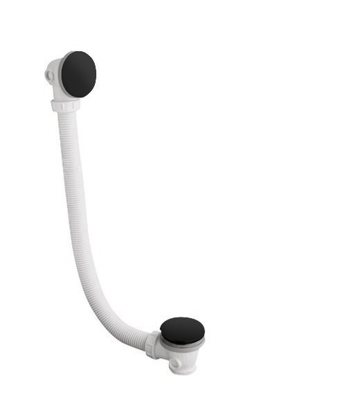 Polysan vanová souprava CLICK CLACK bez napouštění 900mm, černá - 71679B