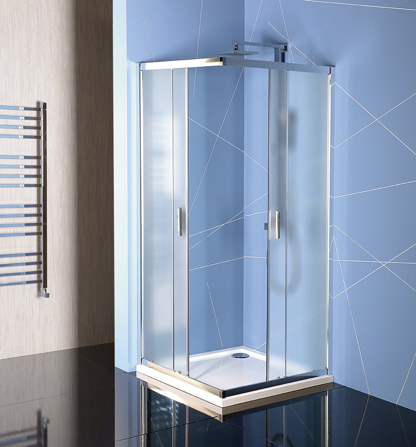 Polysan EASY LINE 900x900, čtvercová sprchová zástěna, sklo BRICK - EL5138