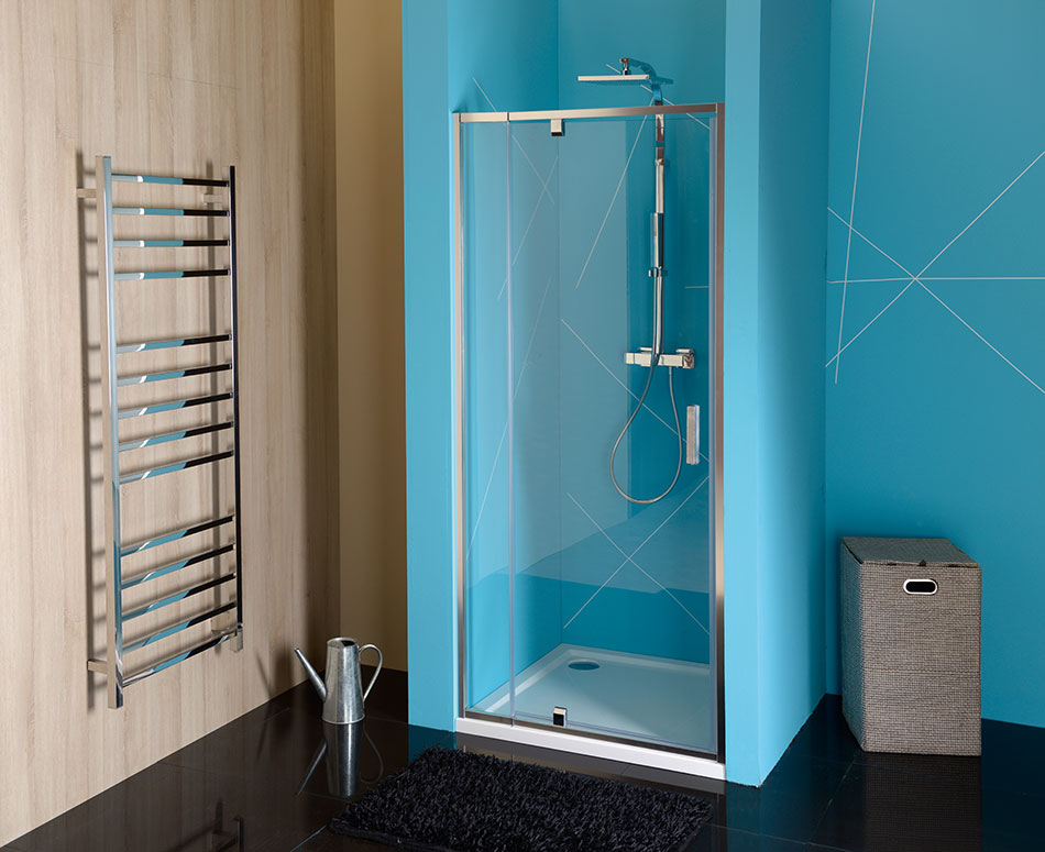 Polysan EASY LINE sprchové dveře otočné 760-900mm s pevnou stěnou - EL1615