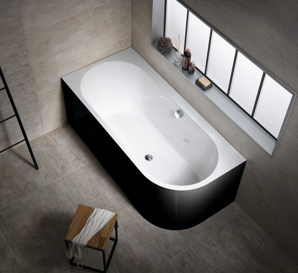 Polysan ASTRA L MONOLITH 160 x 75 cm černá - 33611MB