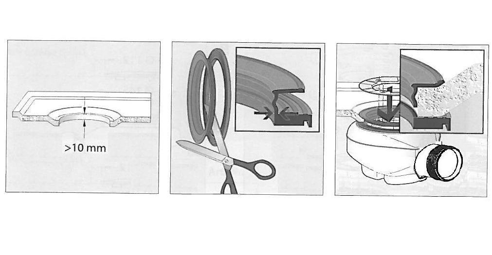 Vaničkový sifon, průměr otvoru 90 mm, DN40, nízký, krytka bílá mat