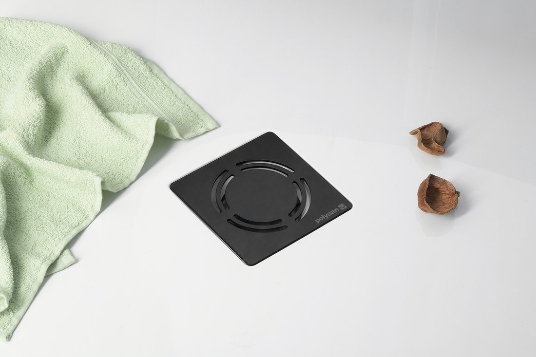 FLEXIA GEBERIT vaničkový sifon, průměr 90mm, DN40, krytka černá
