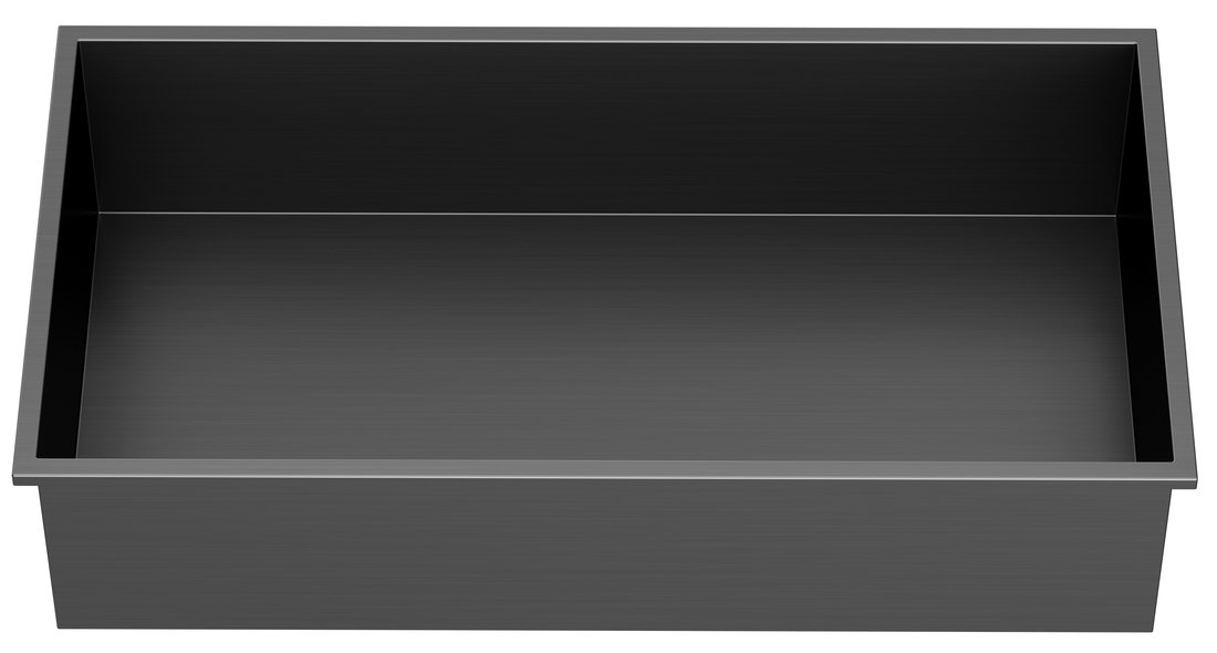 INSERTA zapuštěná police do obkladu, 810x270 mm, nerez, antracit