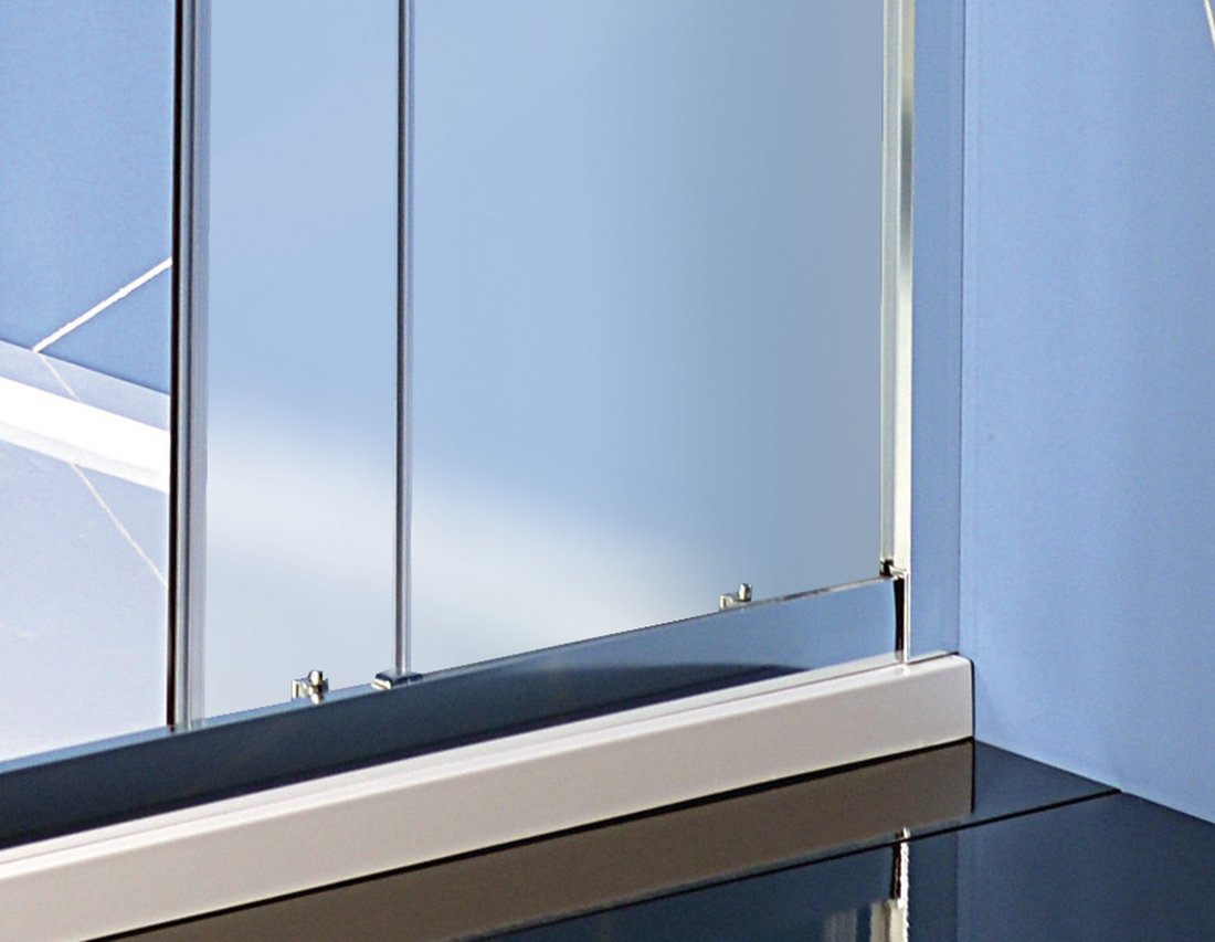 Polysan EASY LINE 900x900, čtvercová sprchová zástěna, sklo BRICK - EL5138