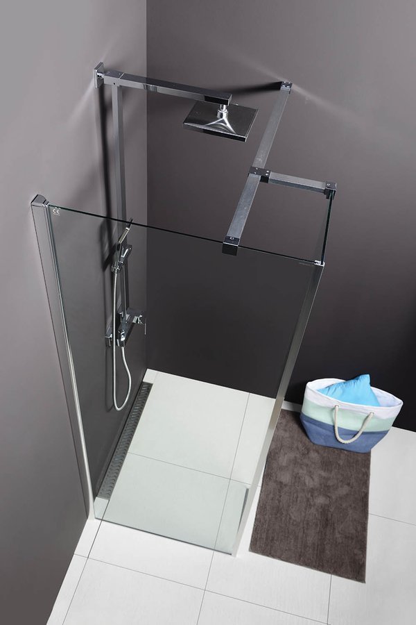 Polysan MODULAR SHOWER stěna k instalaci na zeď, pro připojení pevného panelu - MS2A-ATYP20