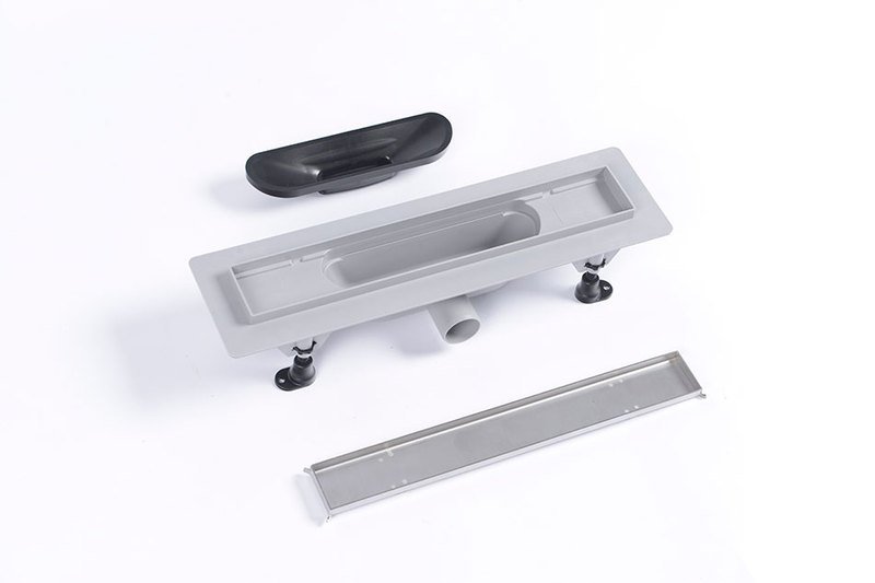 Polysan TILE 455 mm, kanálek s nerezovým roštem pro dlažbu - 72836