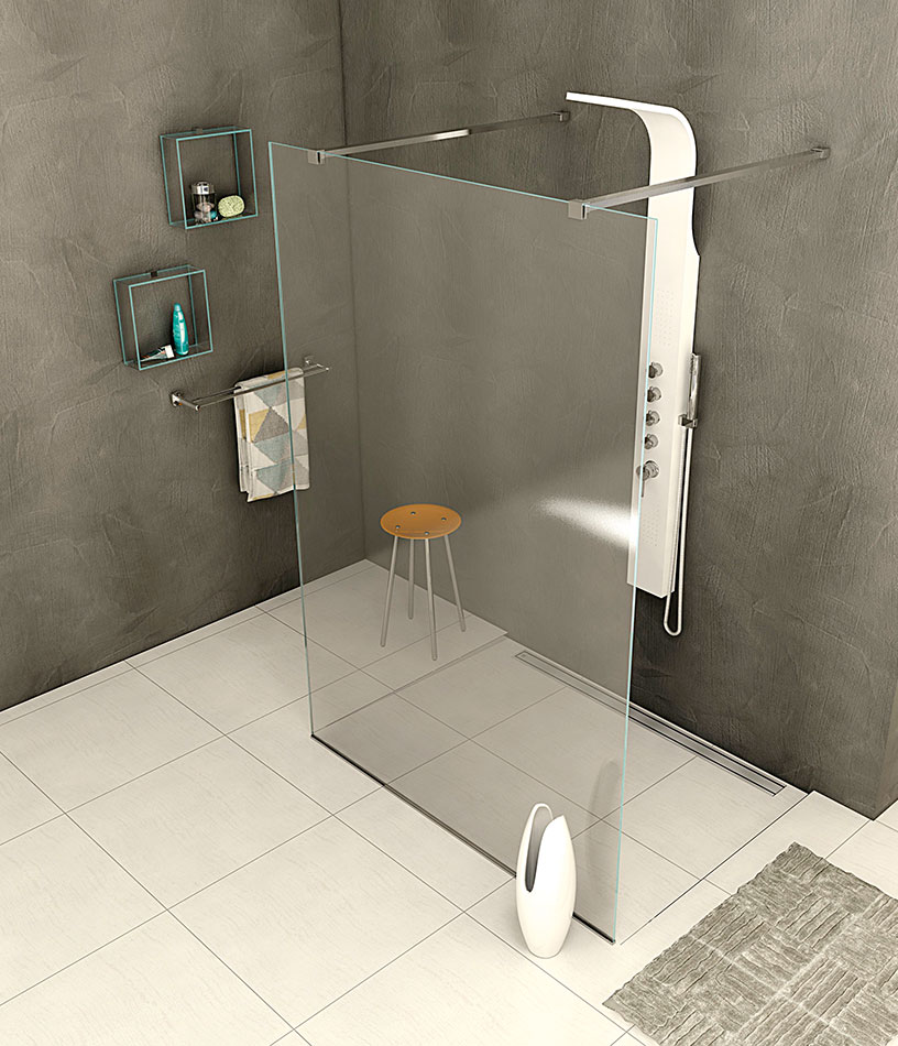 Polysan MODULAR SHOWER 1200 jednodílná stěna WALK-IN - MS4-120